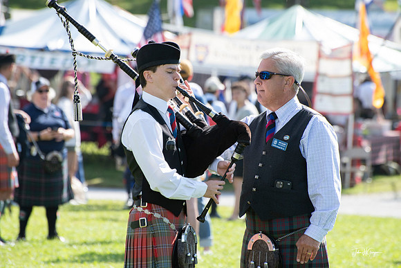 Bill Caudill tuning the Pipes